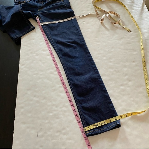 Jcrew Matchstick Jeans Womens XS Waist 25 Dark Blue Low Rise Slim Stretch J Crew - Picture 8 of 13